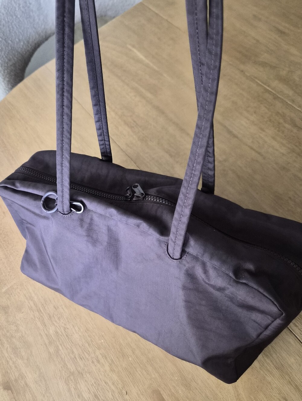 Baggu Medium Chocolate Plum Nylon Bowler - Picture 5 of 6